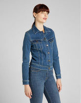 Damska Kurtka Jeansowa Lee Slim Rider Mid Madison L541QDDM 112140267